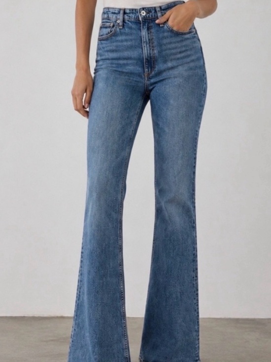 rag & bone Denim - Rag & Bone | Casey High Rise Flare Jeans Norwalk Blue Boho Retro 70s 29